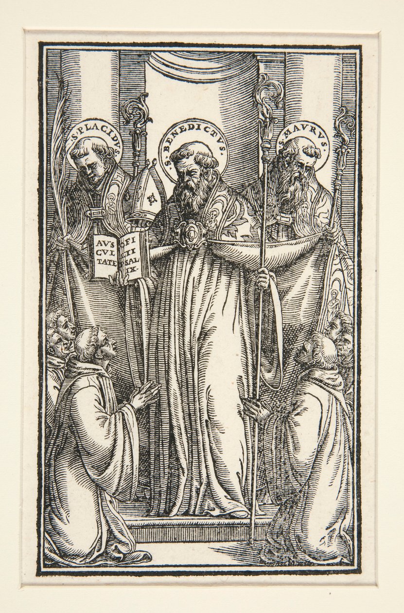 Knižní ilustrace se třemi svatými od Unknown