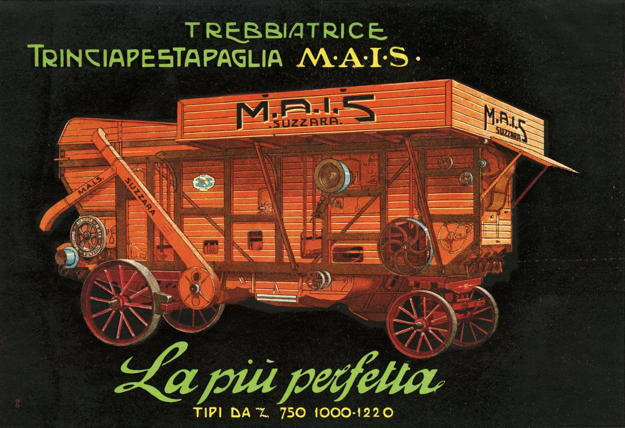 Zemědělské stroje. Suzzara, 1925 od Unknown