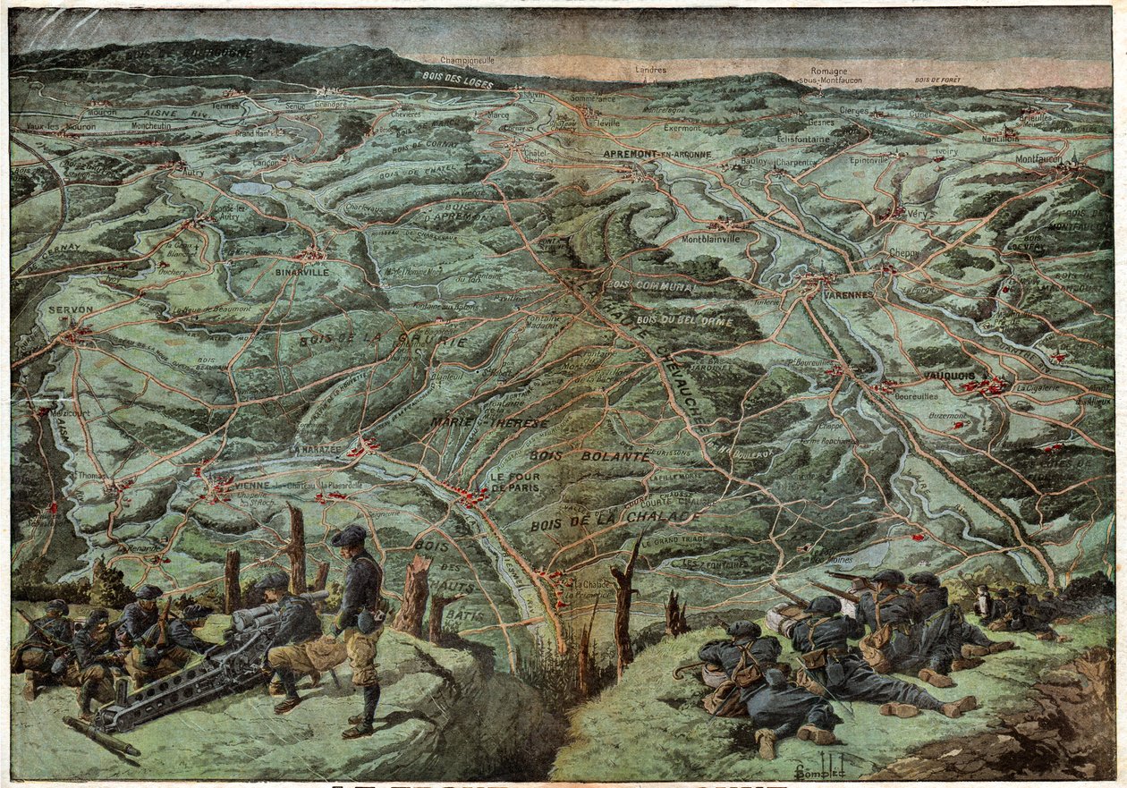 Front de lArgonne, 1916. Bitva v Argonně, 1916. od Unknown