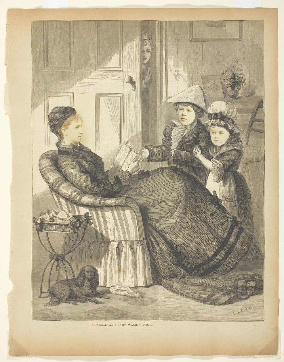 Generál a paní George Washingtonová od Unknown