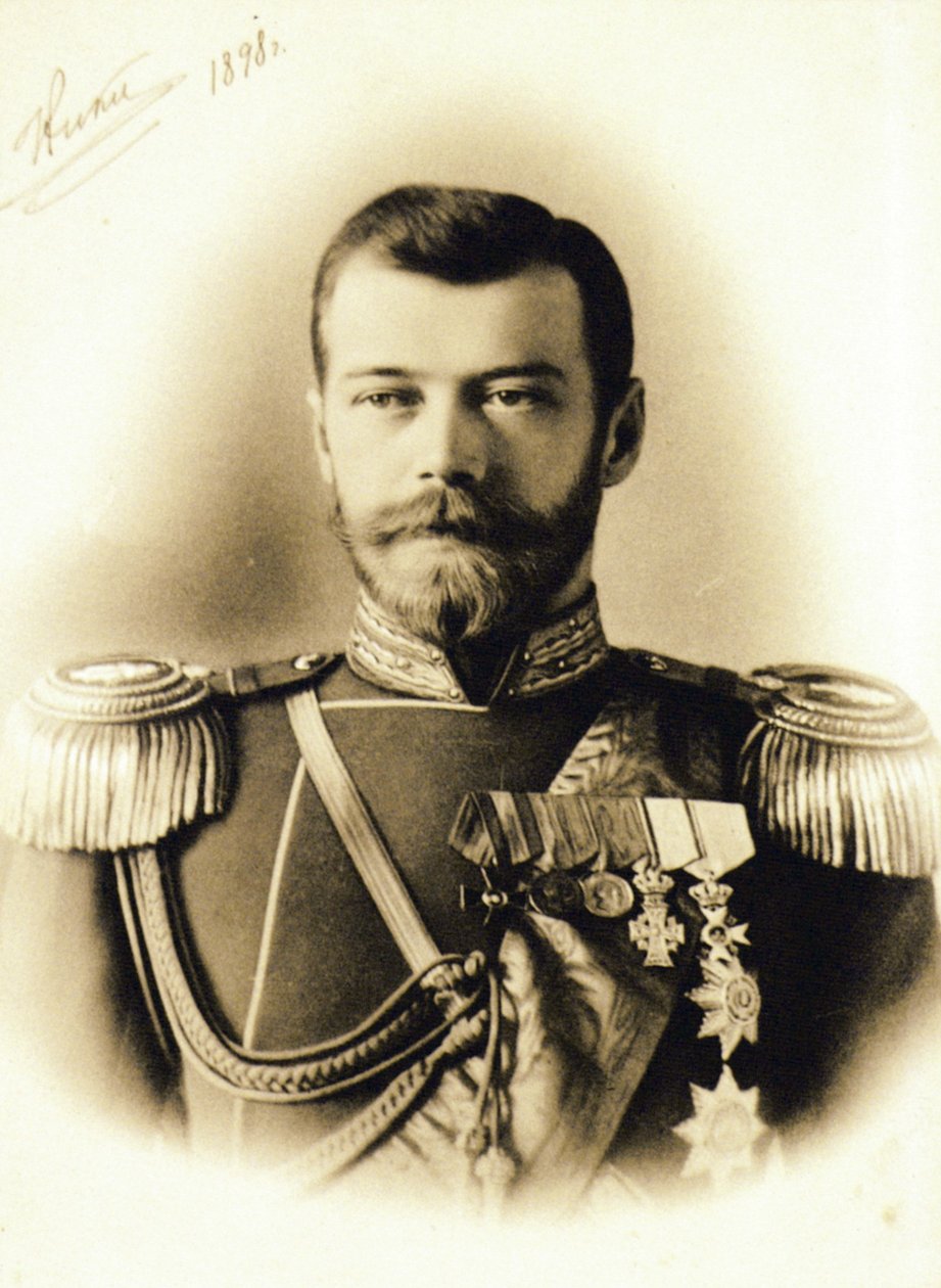 Ruský císař, car Nicholas II, 1898. od Unknown