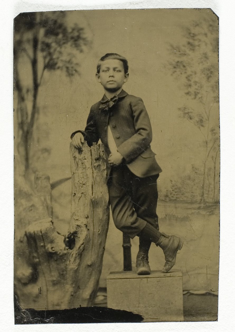 Bez názvu (Portrét opírajícího se chlapce) od Unknown