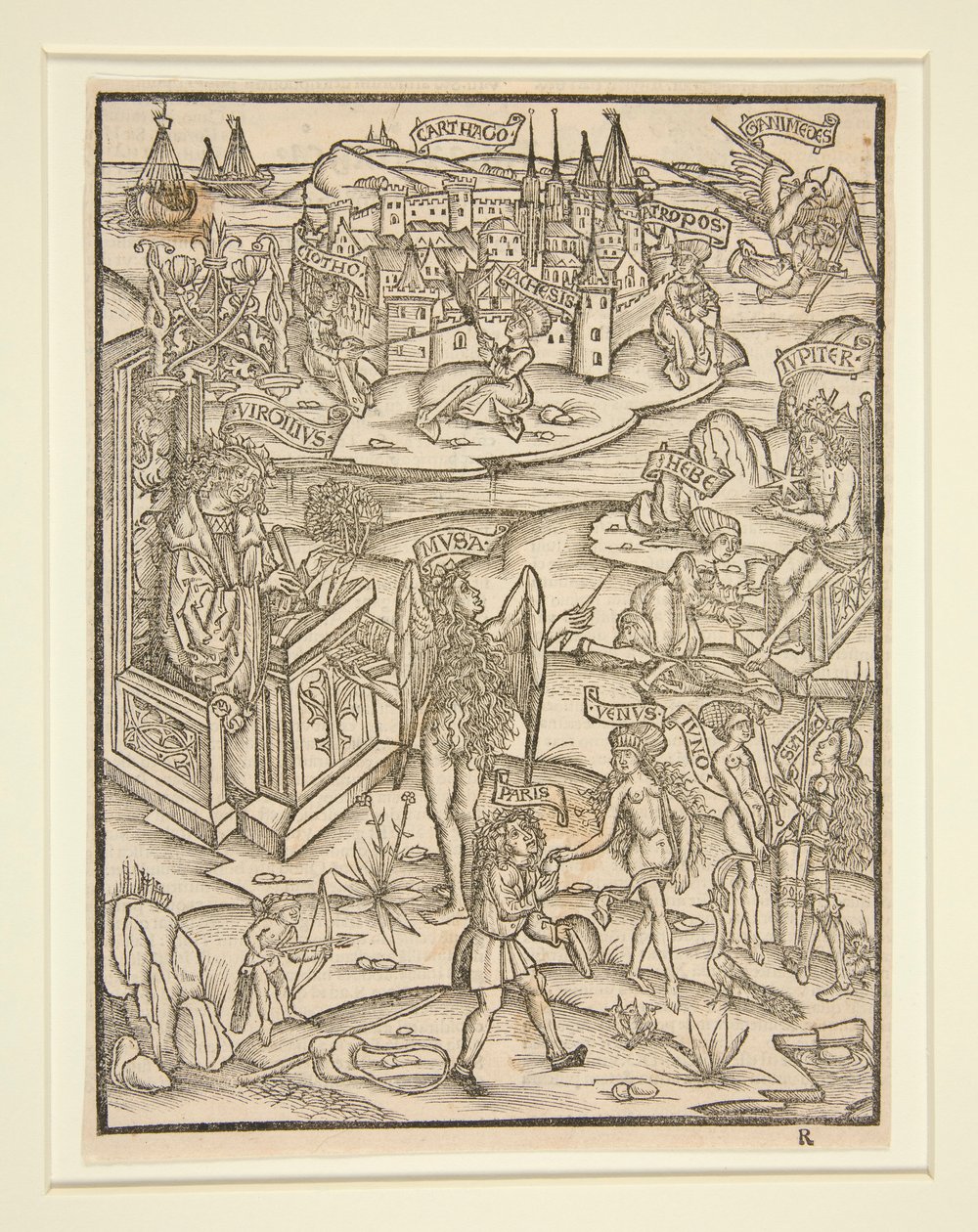 Dřevoryt ze Strasbourg Virgil, 1502 od Unknown