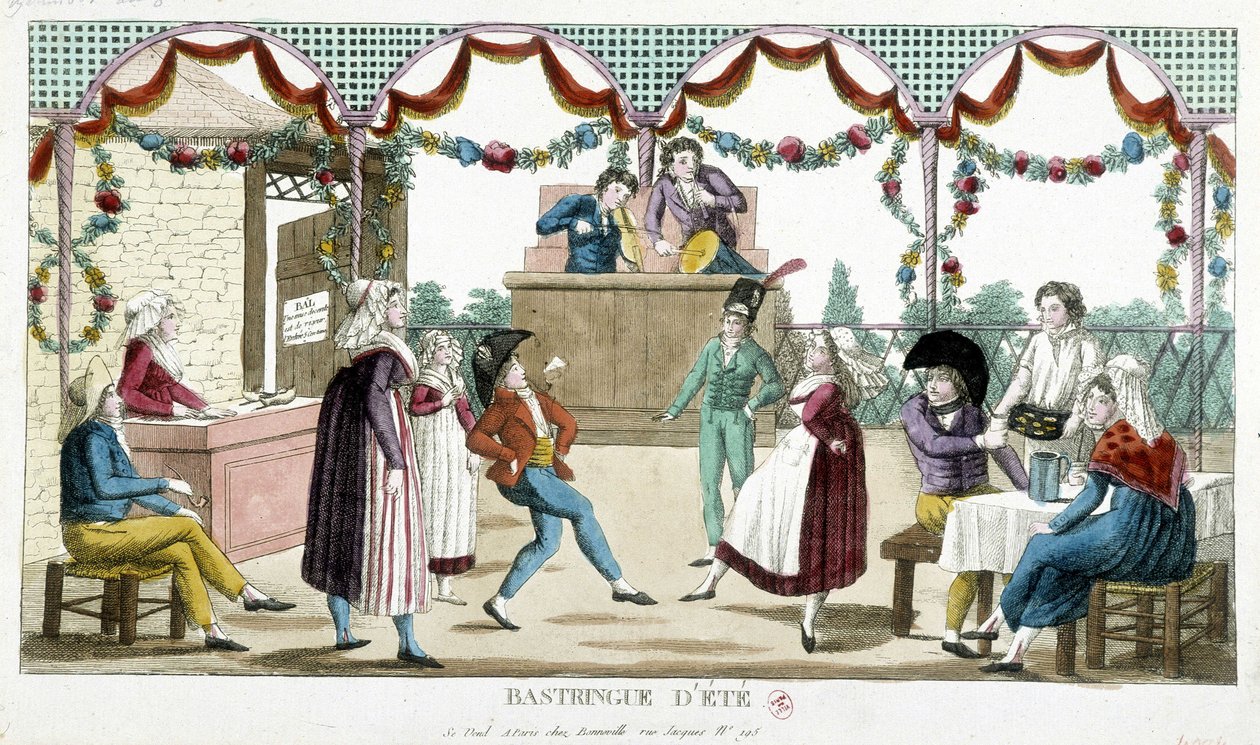 Ples: Letní basstringue, n. d., konec 18. století od Unknown artist