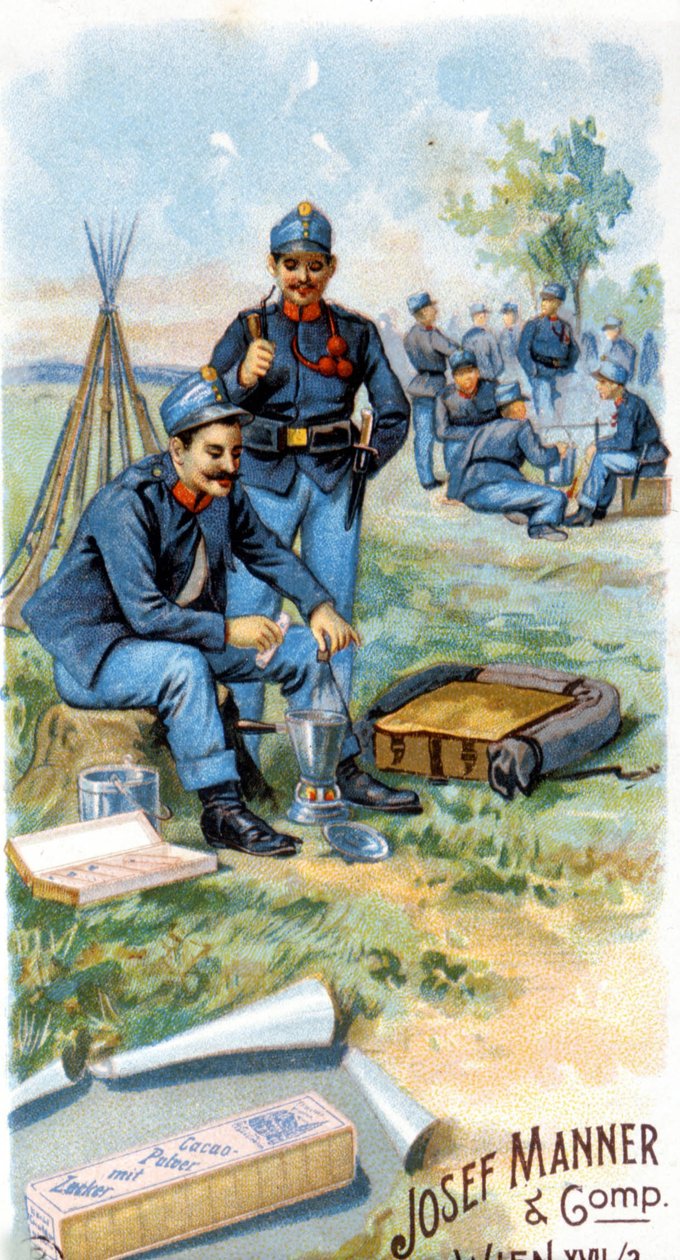 Reklama na čokoládu ““ Josef Manner & Gomp, Vídeň””. od Unknown artist