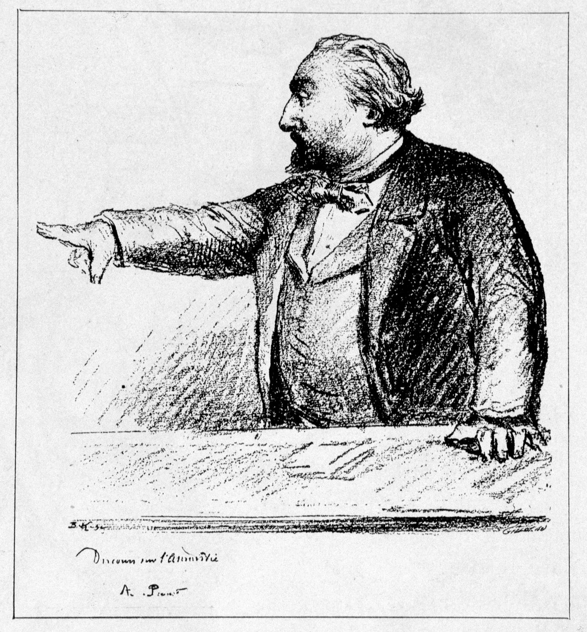 Gambetta přednáší svůj projev o amnestii od Unknown artist