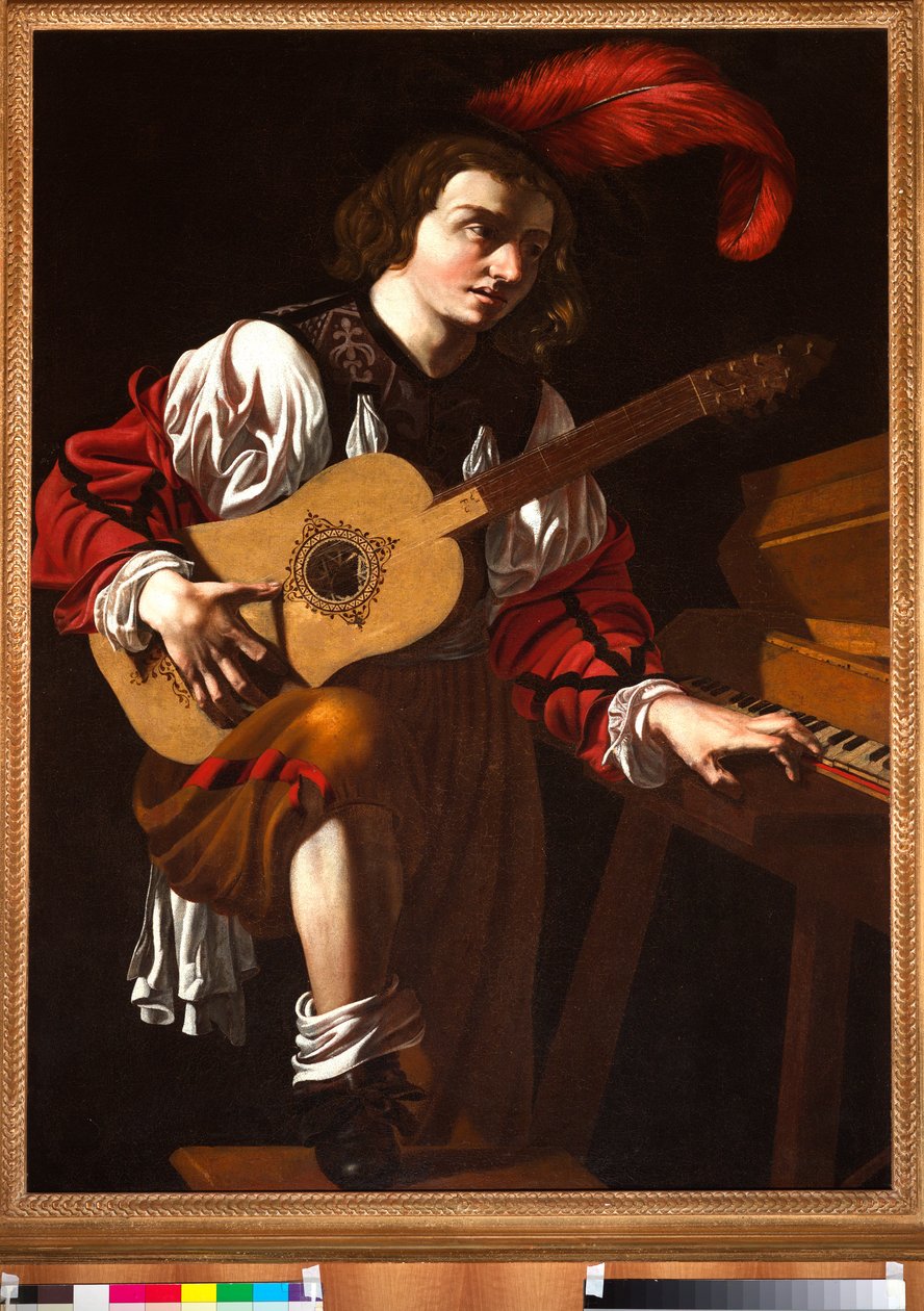 Kitaristi (öljy kankaalle) od Unknown artist