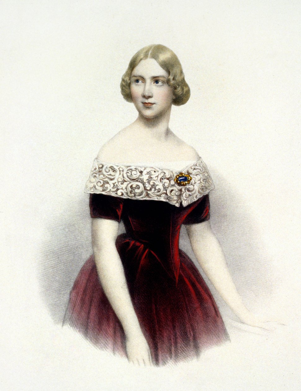 Jenny Lind (1820-1887), švédská zpěvačka v roce 1847 od Unknown artist