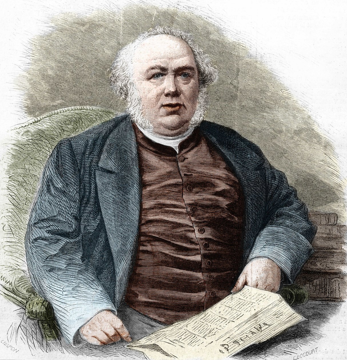 Jules Janin (1804-1874), francouzský spisovatel. od Unknown artist