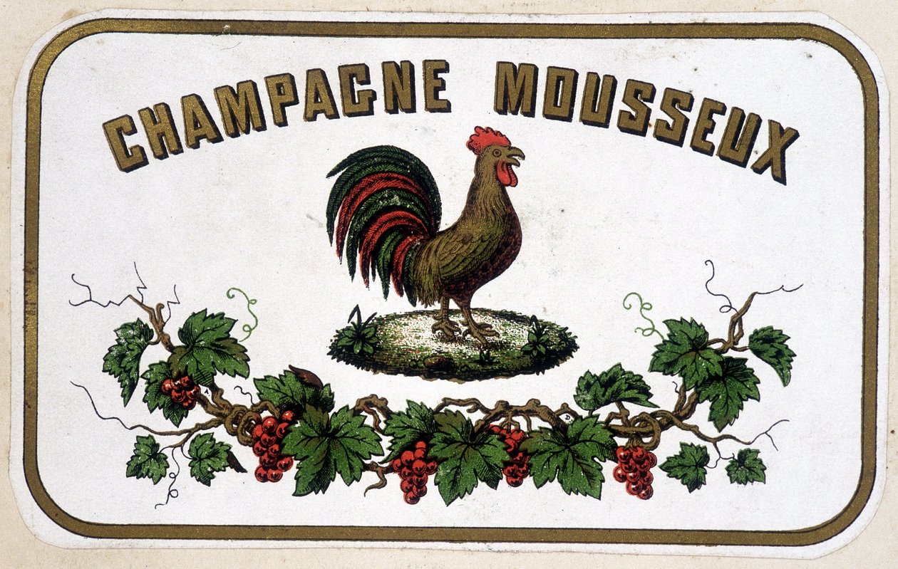 Označení "" Šampaňské šumivé"". s.d. od Unknown artist