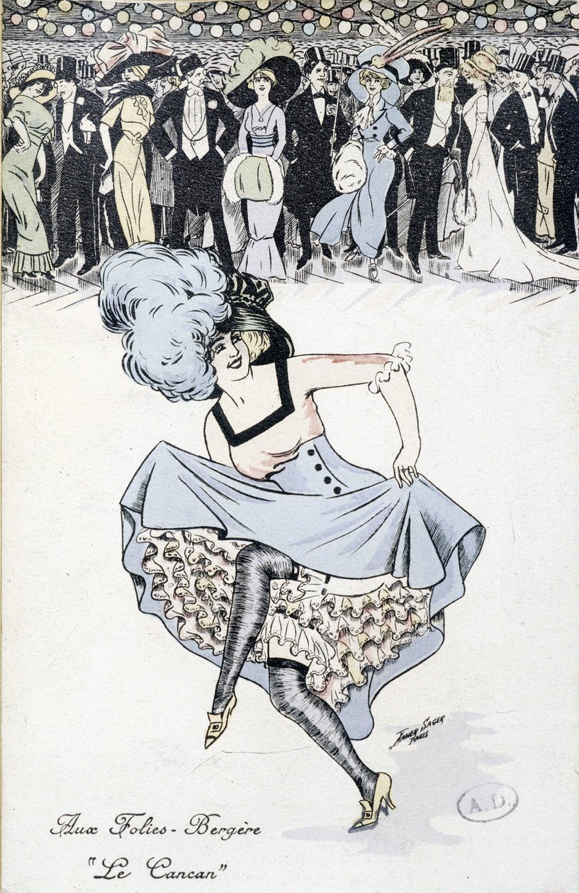 Folies-Bergères: ""Cancan"", n. d. od Unknown artist