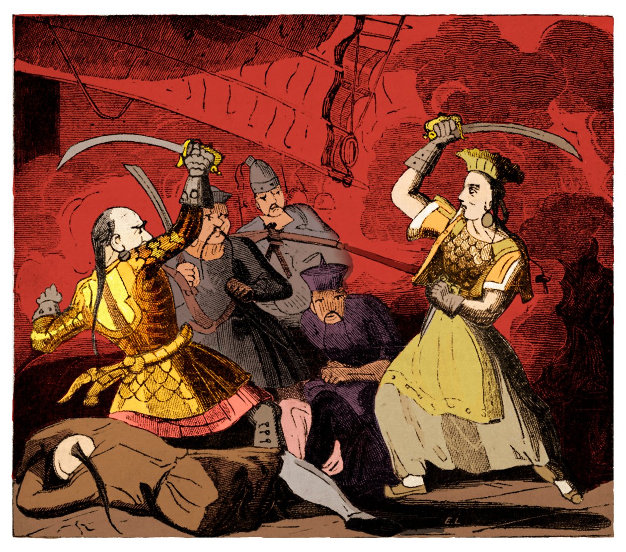 Paní Ching vdova po pirátském adminálu Chingovi od Unknown artist