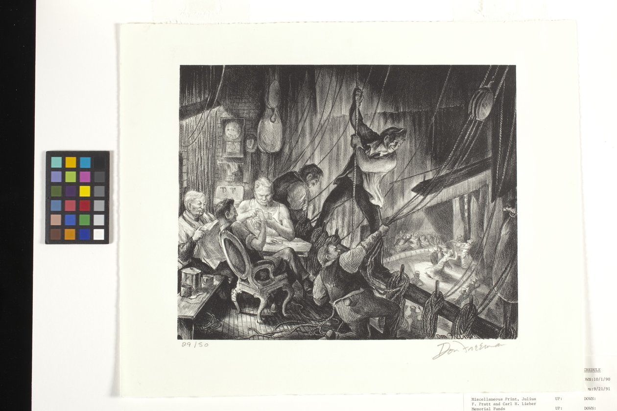 On The Fly Rail (litografie) od Unknown artist