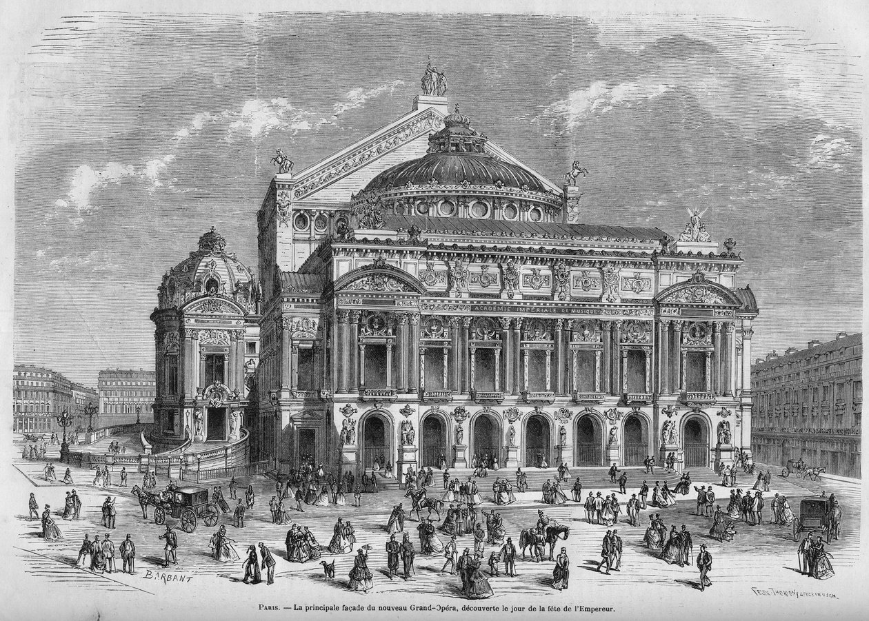 Opera Garnier v roce 1867. od Unknown artist