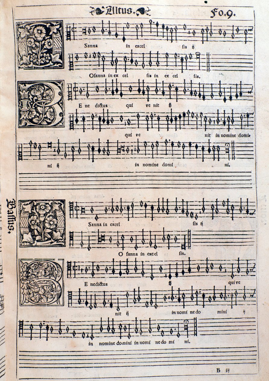 Stránka z Liber octo Missarum (1541) od Unknown artist