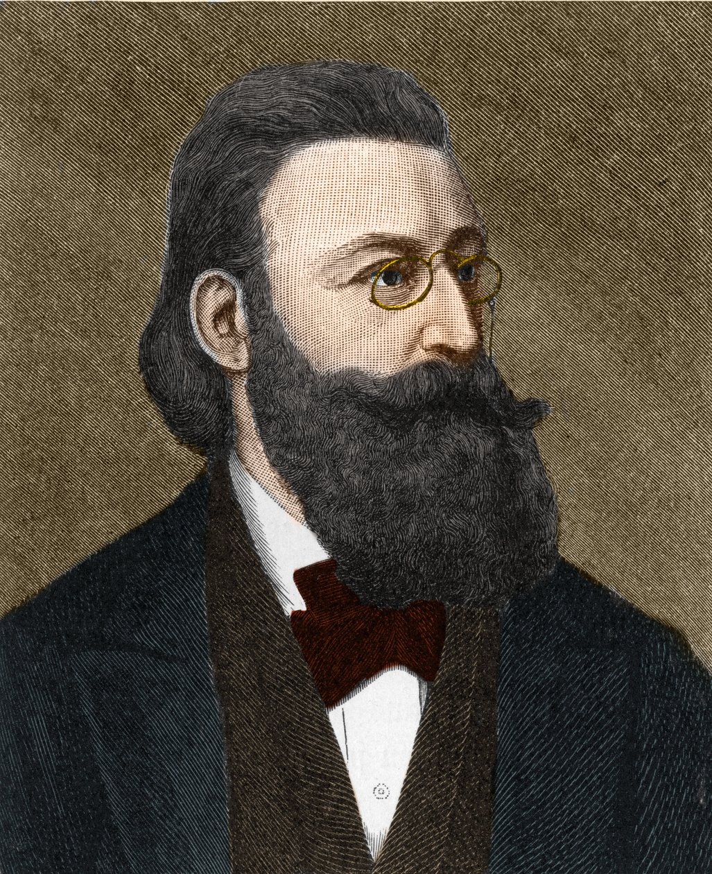 Portrét Ludwig Anzengruber (1839-1889), rakouský spisovatel. od Unknown artist