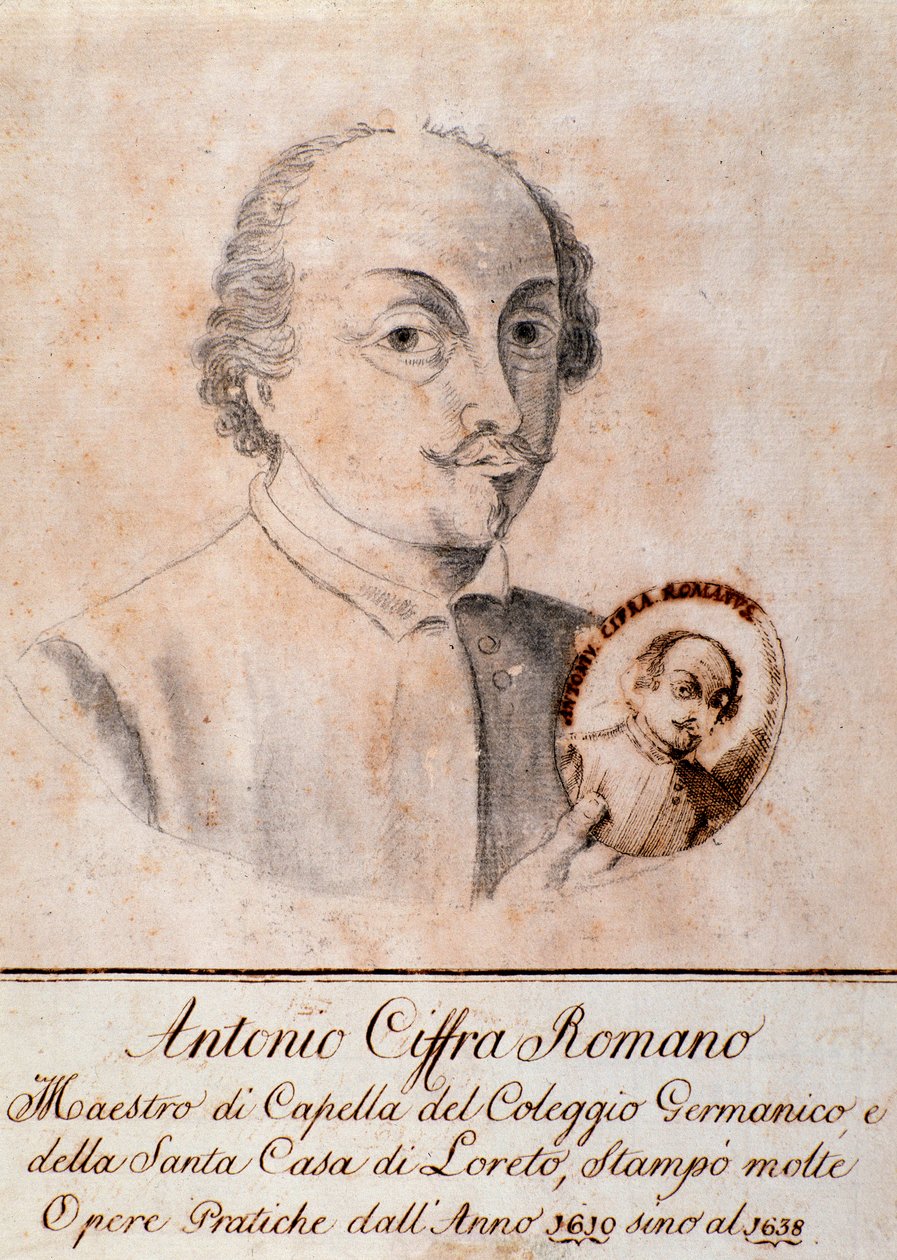 Portrét Antonia Cifry (kresba) od Unknown artist