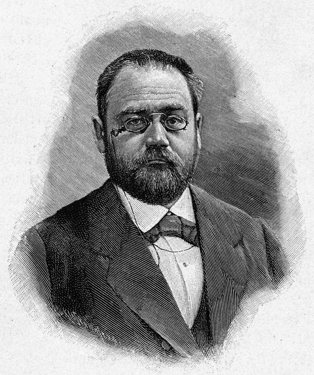 Portrét Emile Zoly, od Unknown artist
