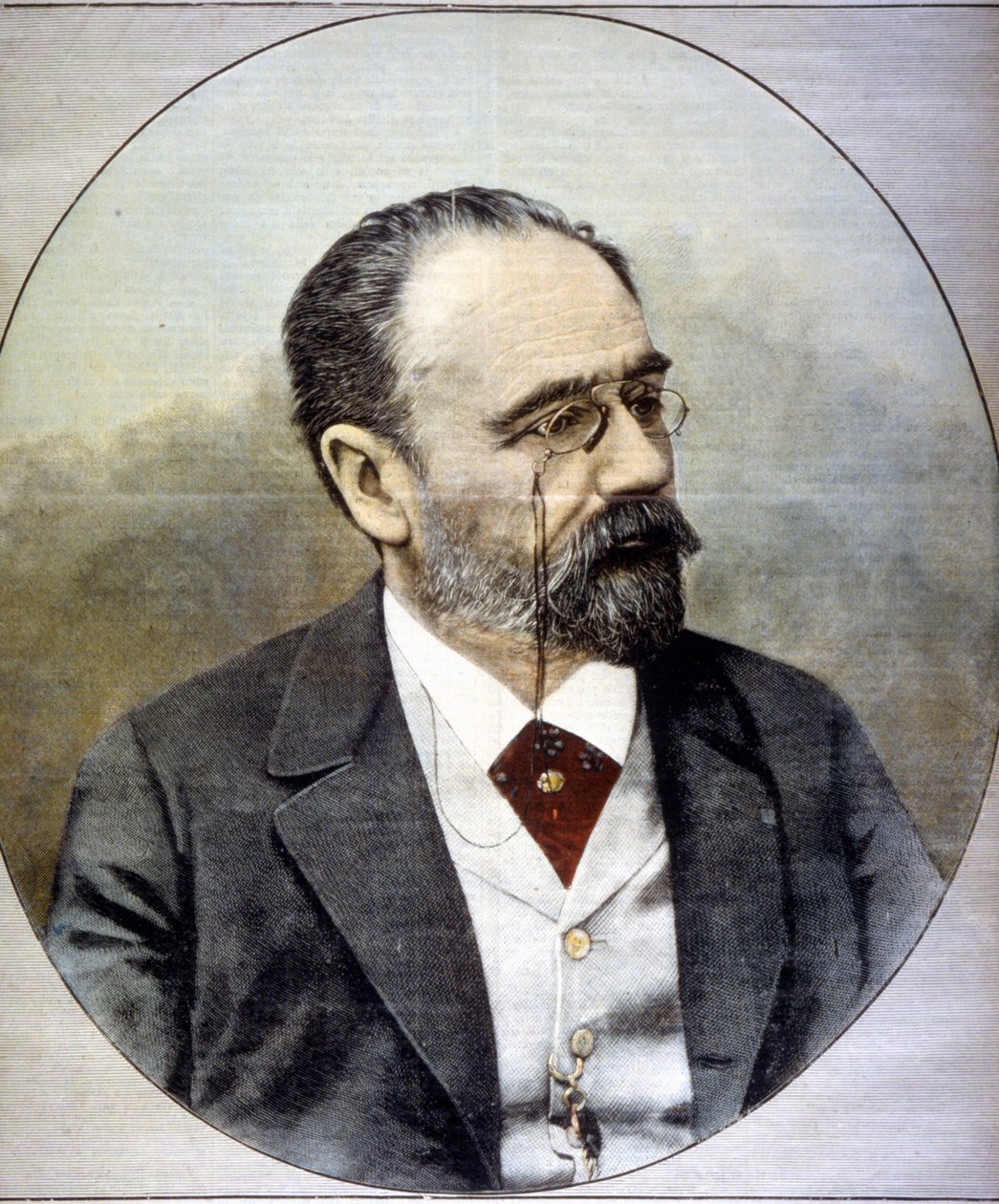 Portrét Emila Zoly od Unknown artist