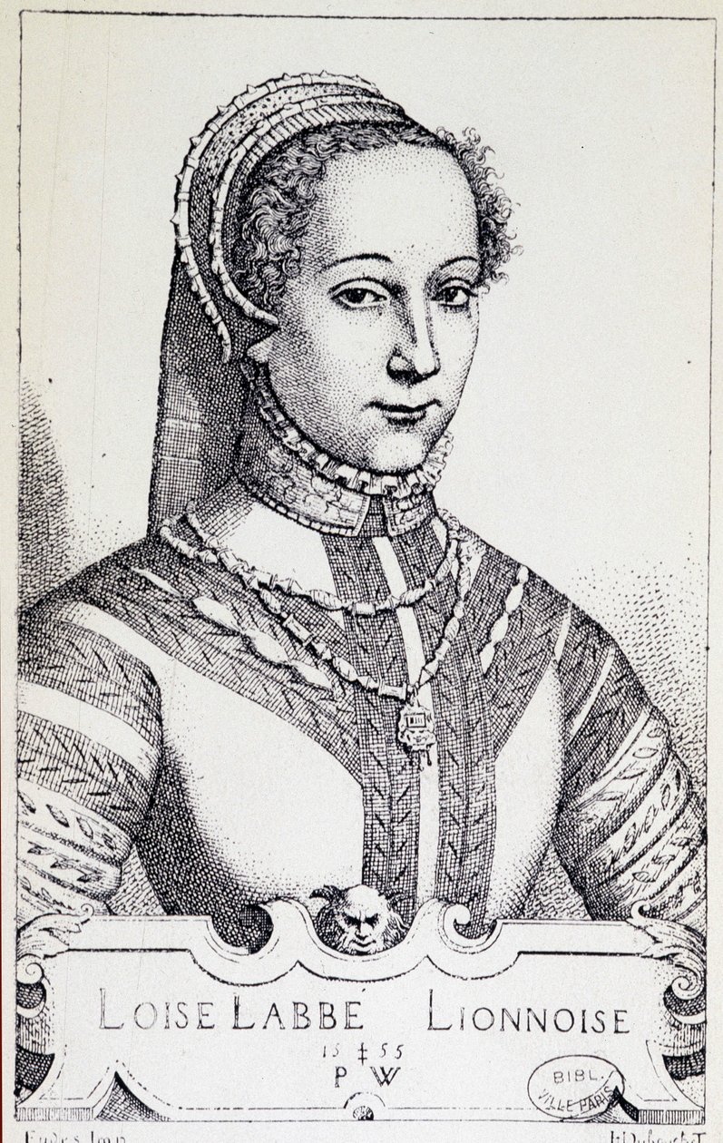 Portrét Loise Labbé od Unknown artist