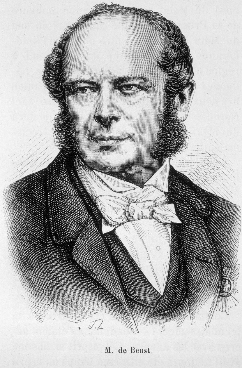 Portrét pana de Beust od Unknown artist