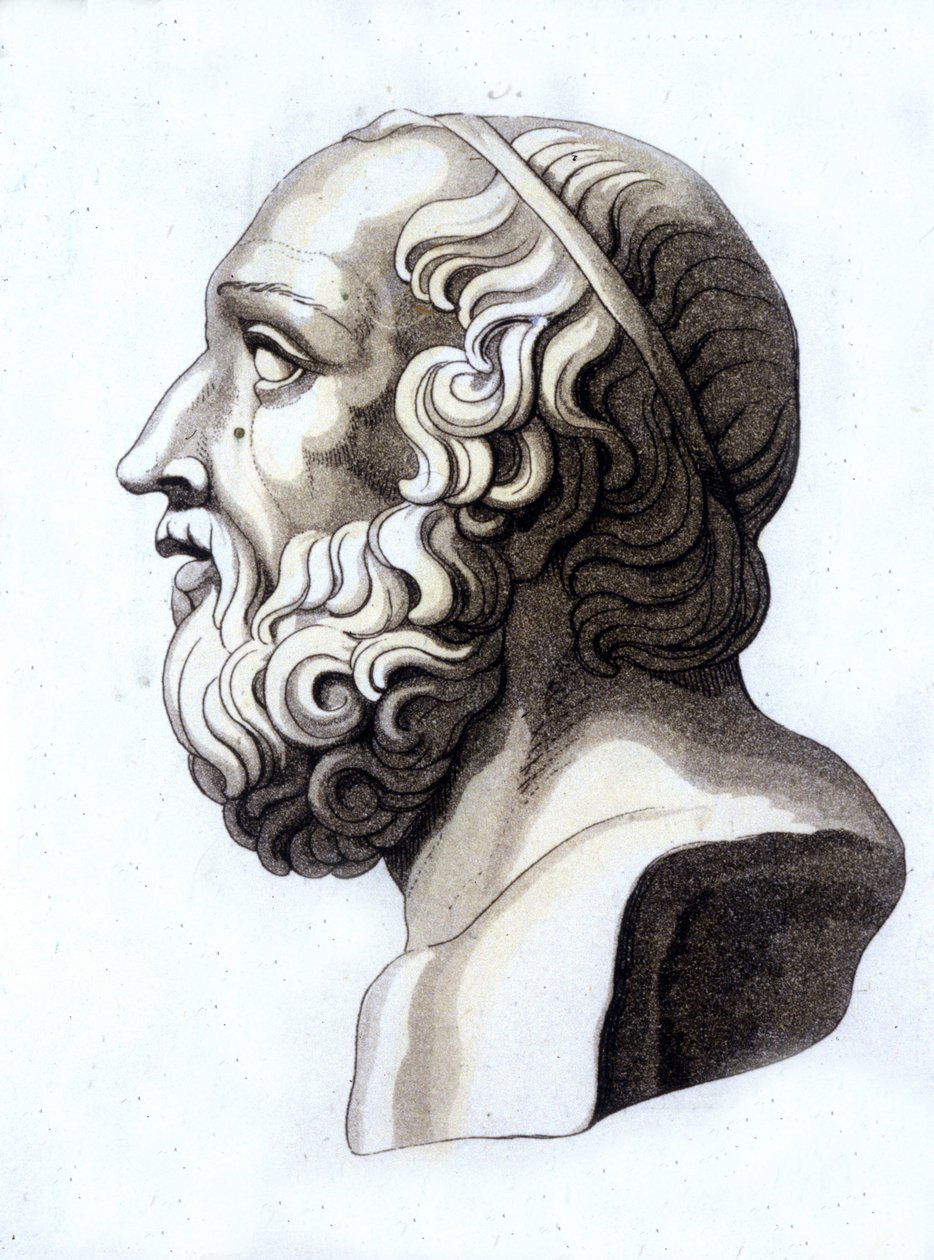 Portrét Platóna (-428; -348). od Unknown artist