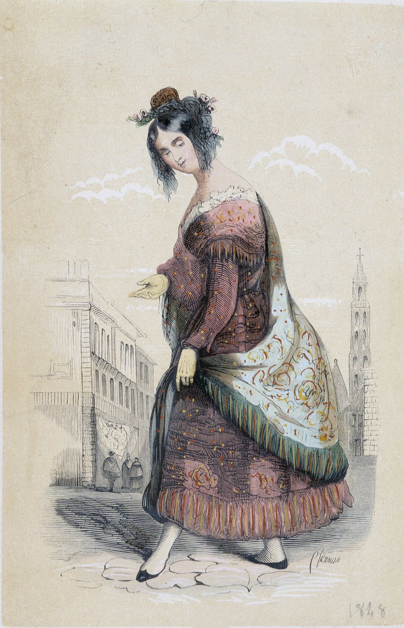 Portrét cikána ze Sevilly od Unknown artist