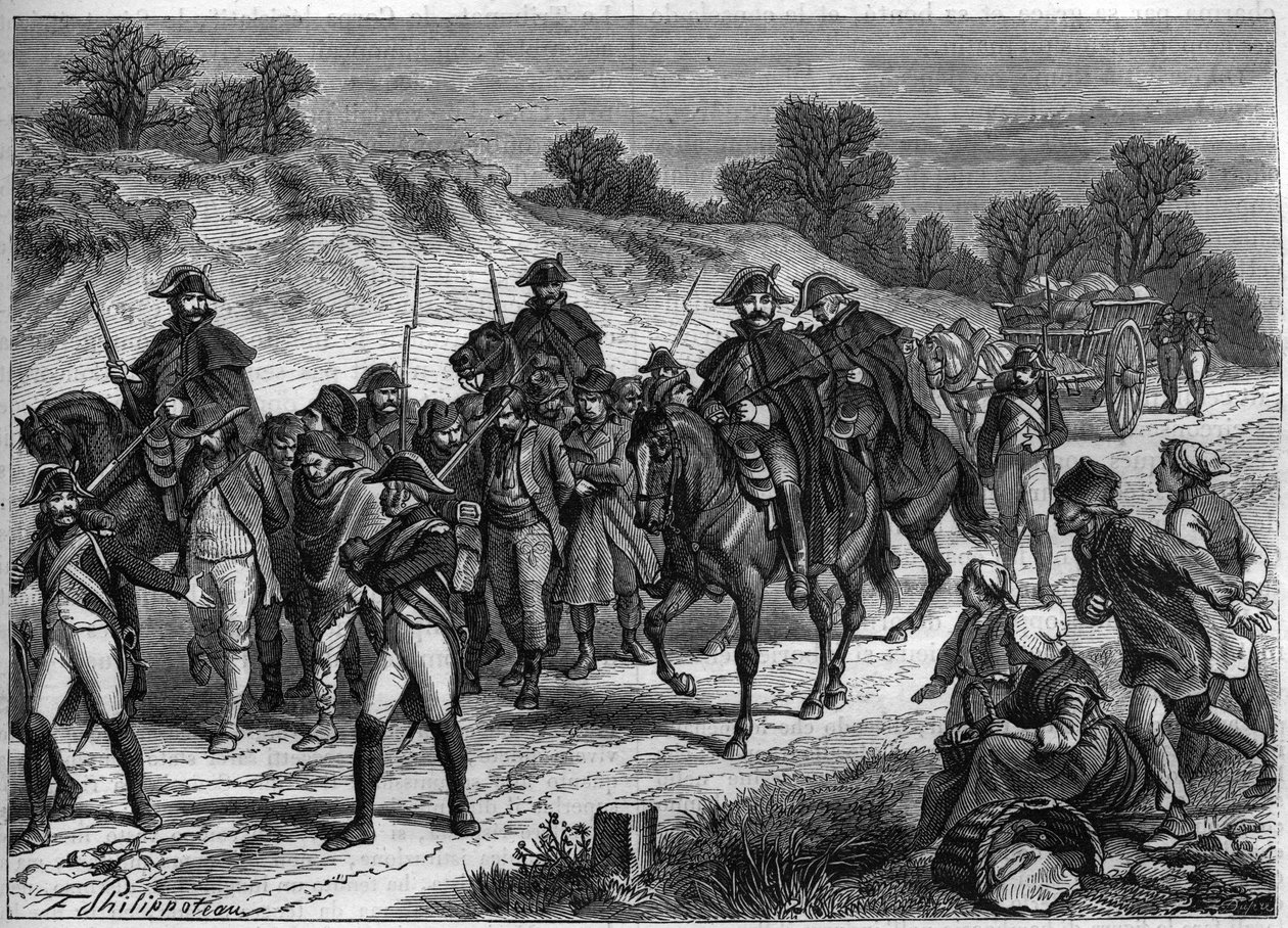 Potlačování brigád ve Francii v roce 1801 od Unknown artist