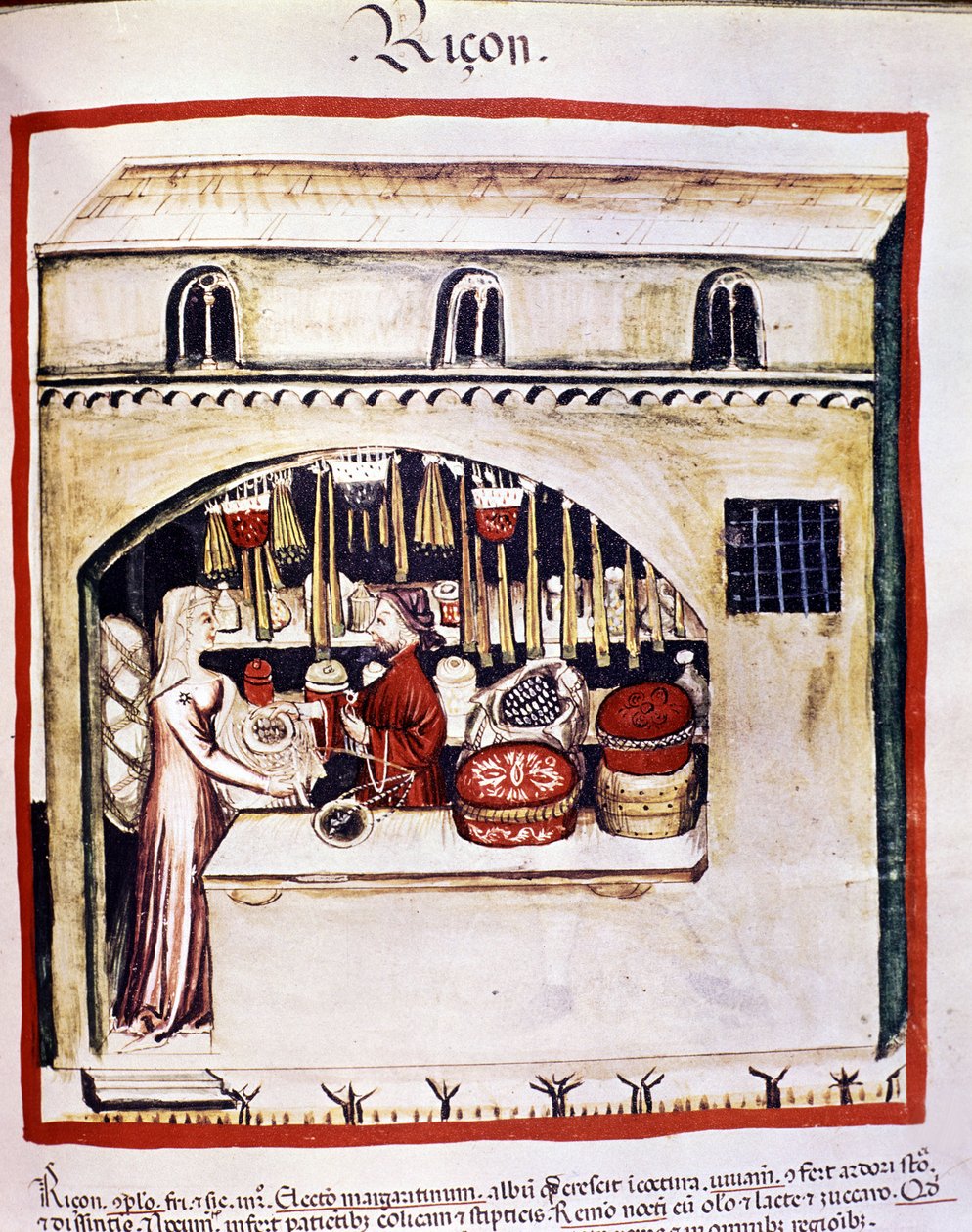 Prodejce rýže - V Tacuinum od Unknown artist