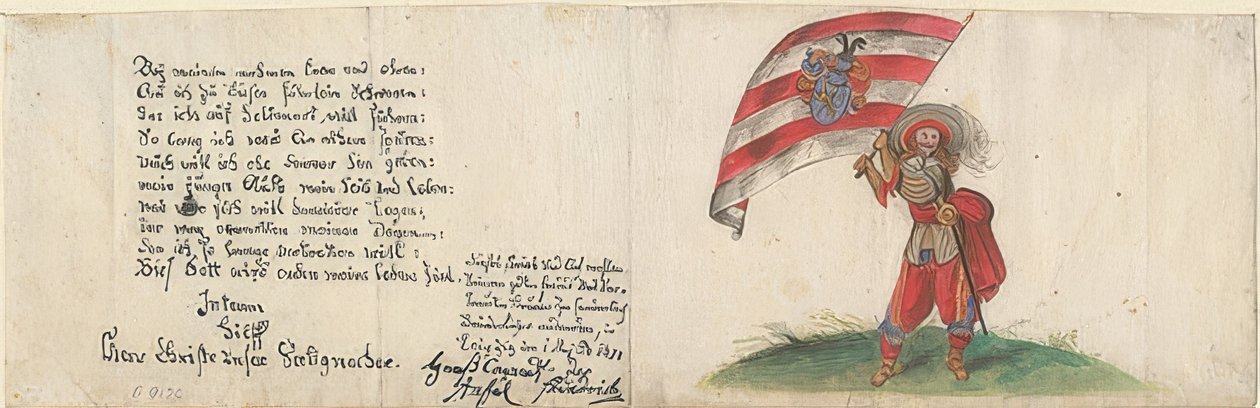 švýcarský praporčík. 1630 od Unknown