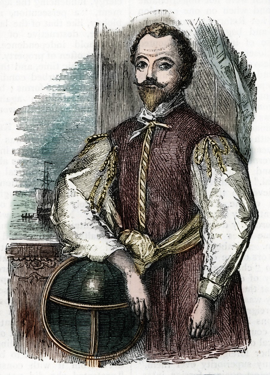 Sir Francis Drake od Unknown artist