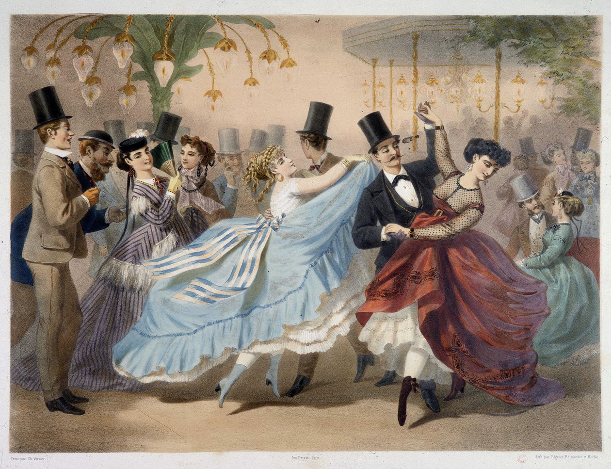 Mabille Ball, kolem roku 1860 od Unknown artist