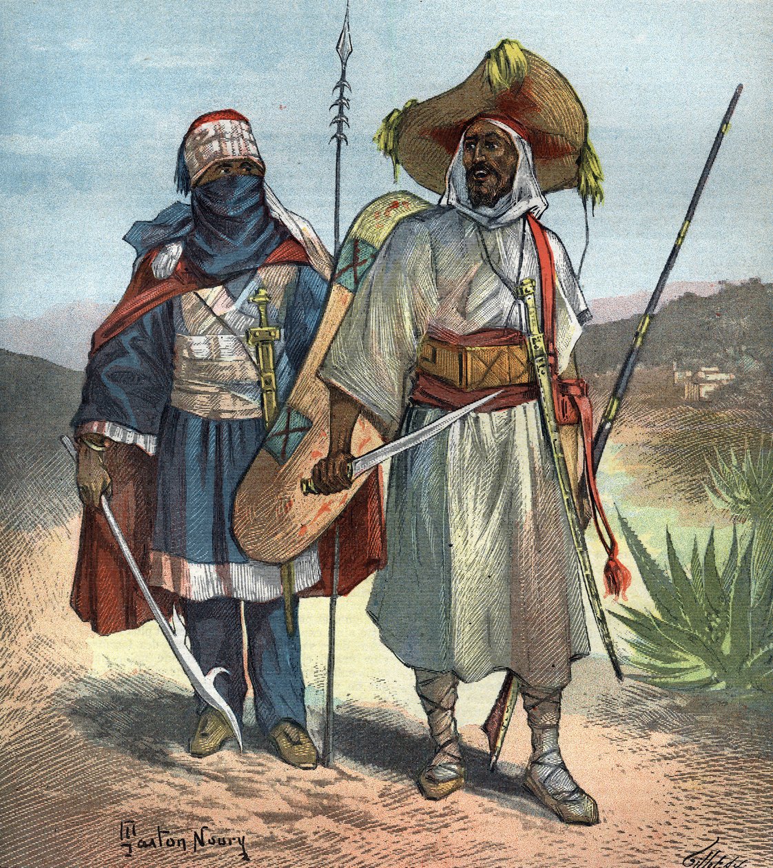 Tuaregové v roce 1892. od Unknown artist