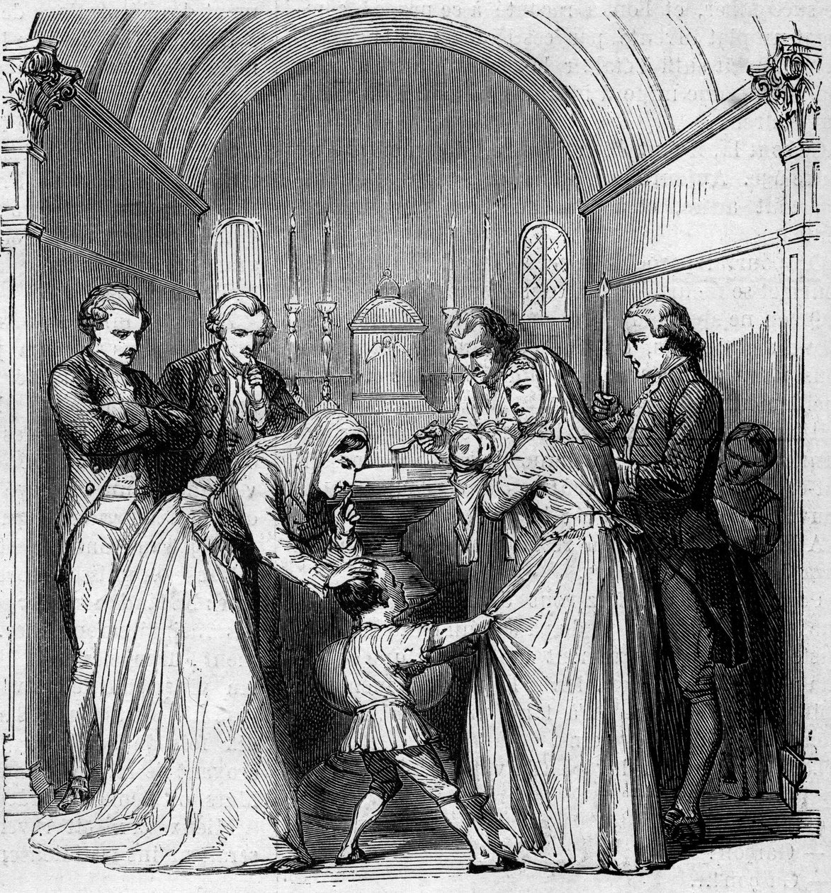 Křest Napoleona Bonaparta. od Unknown artist