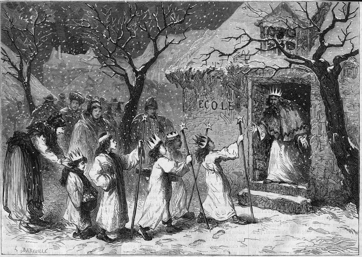 Svátek králů v Alsasku. od Unknown artist