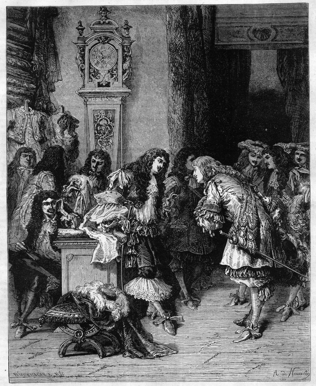 Dramatik Moliere (Jean Baptiste (Jean-Baptiste) Poquelin od Unknown artist