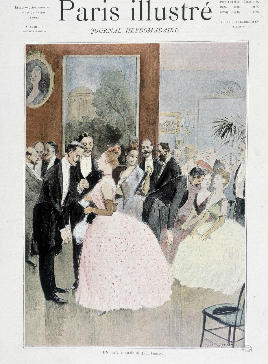 Ples – v „Ilustrované Paříži““ od Unknown artist