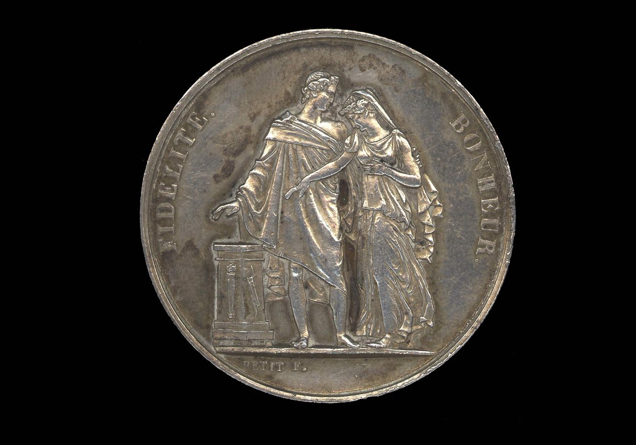 Svatební token: „“Věrnost, štěstí““ od Unknown artist