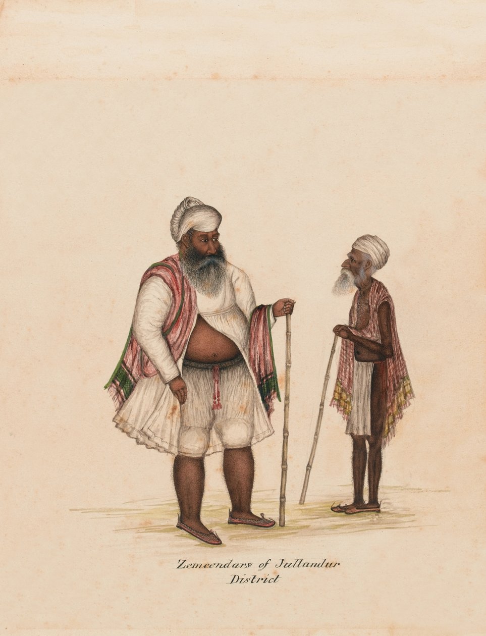 Zemendars z okresu Jullundur?, kolem roku 1850 od Unknown