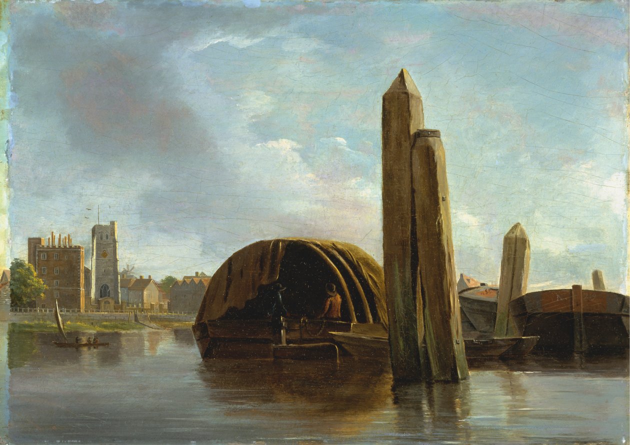 Pohled na Lambeth od Unknown artist