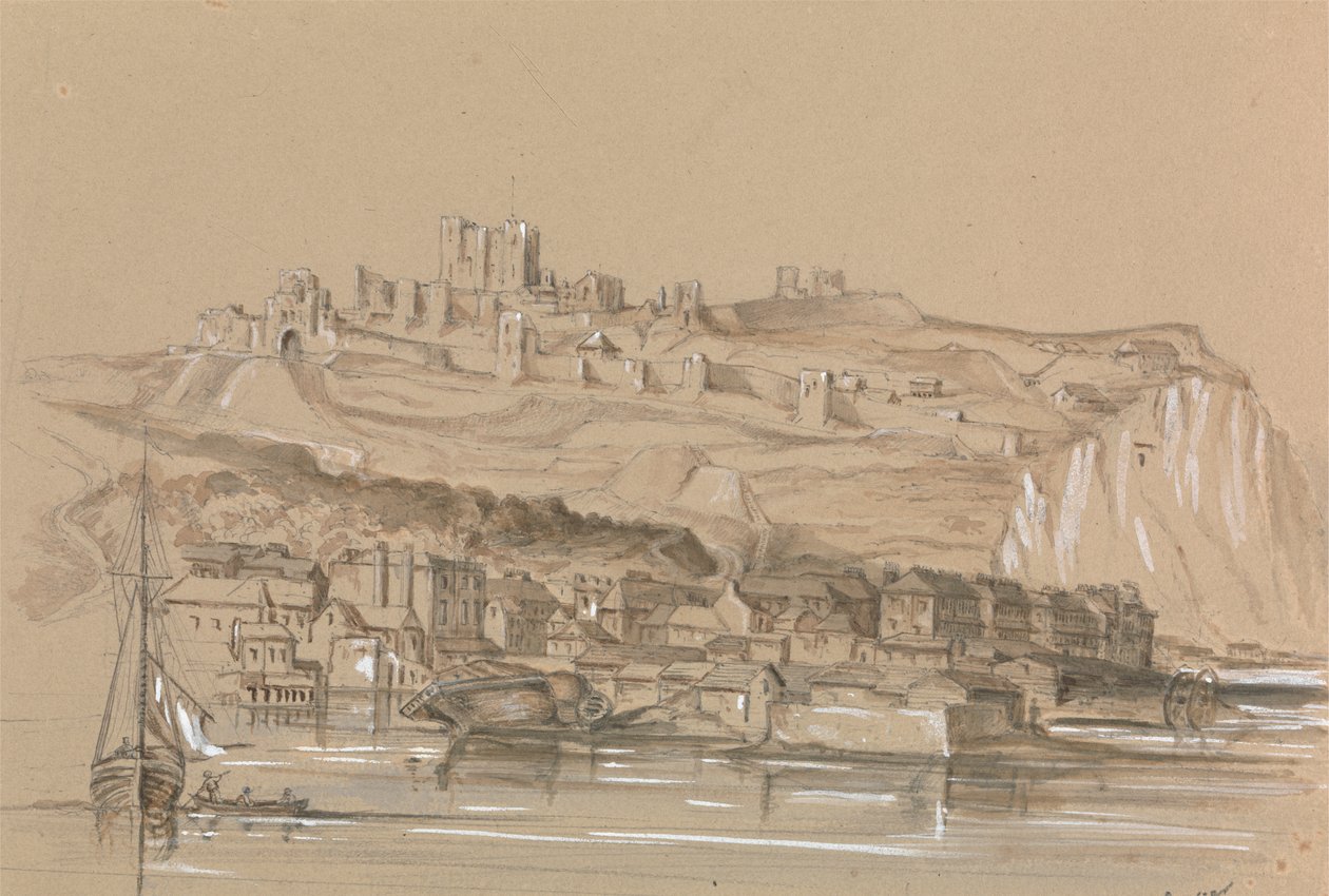 Pohled na město Dover od Unknown artist