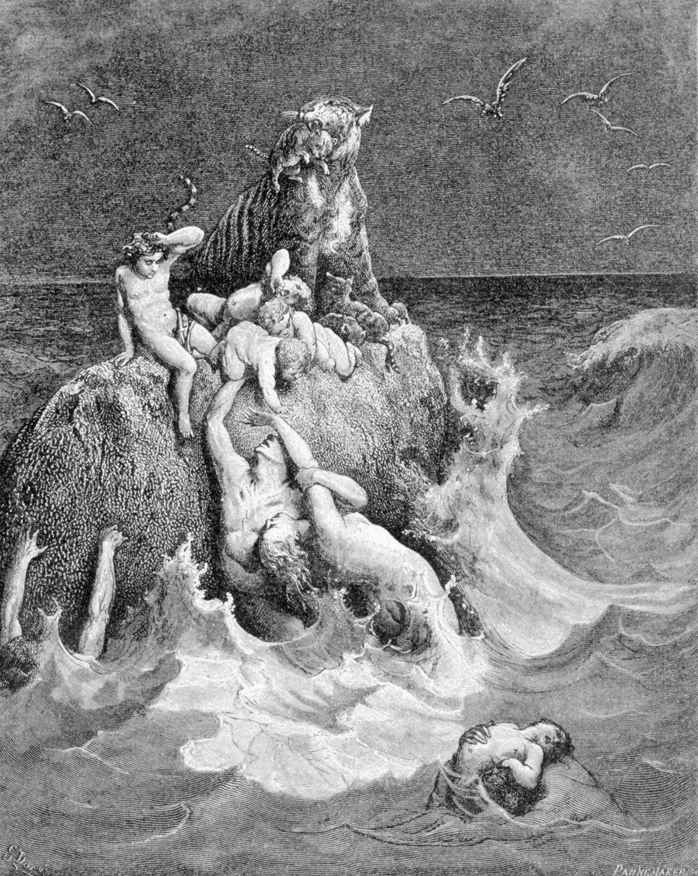 Scéna potopy, Genesis od Unknown artist