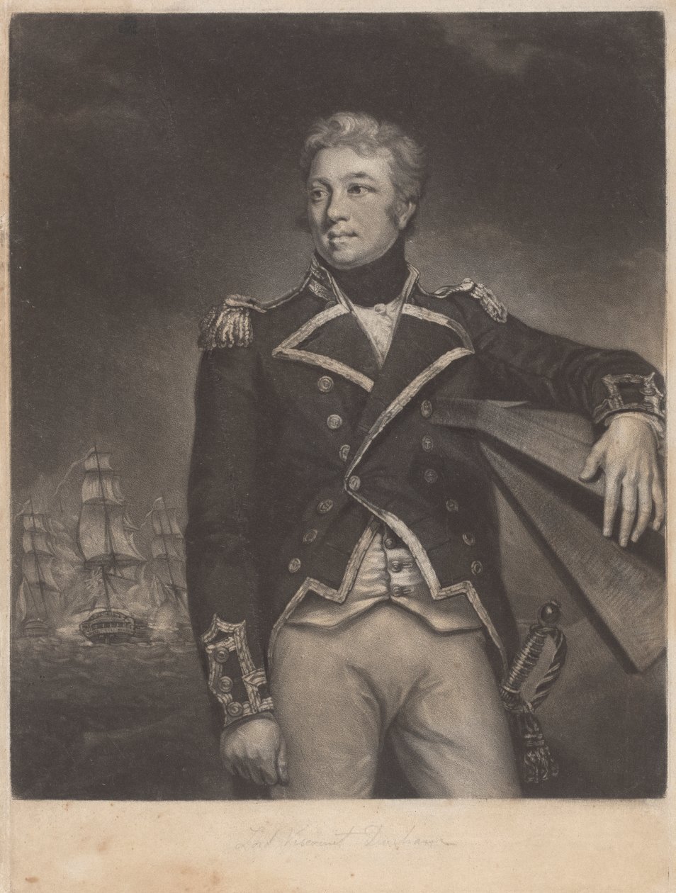 Admirál Sir Philip Charles Henderson Calderwood Durham od Unknown artist