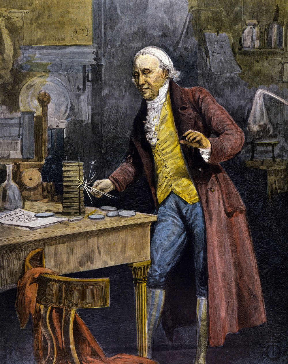 Alessandro (Alexander) Volta (hrabě) od Unknown artist