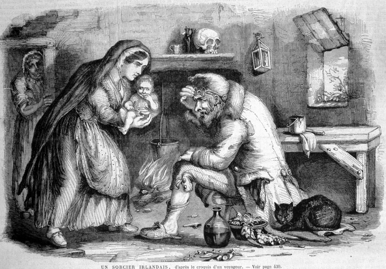 Irský čaroděj, anonymní kresba od Unknown artist