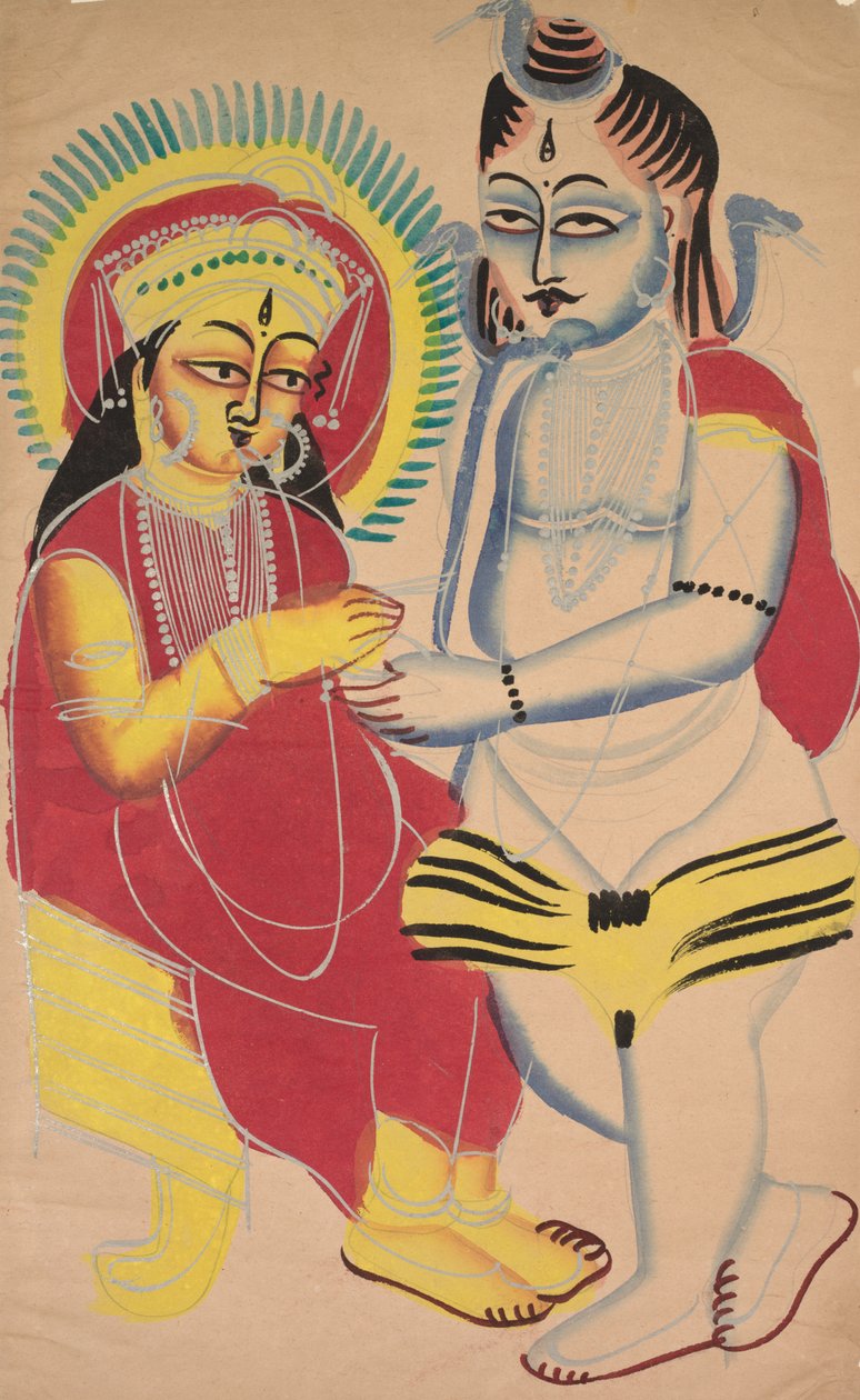 Annapurna a Šiva od Unknown artist