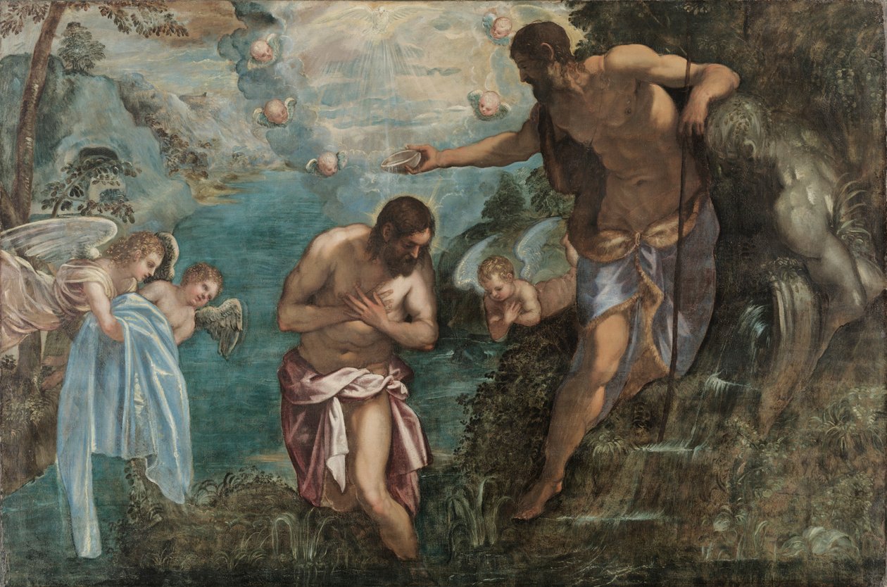 Křest Kristův od Unknown artist