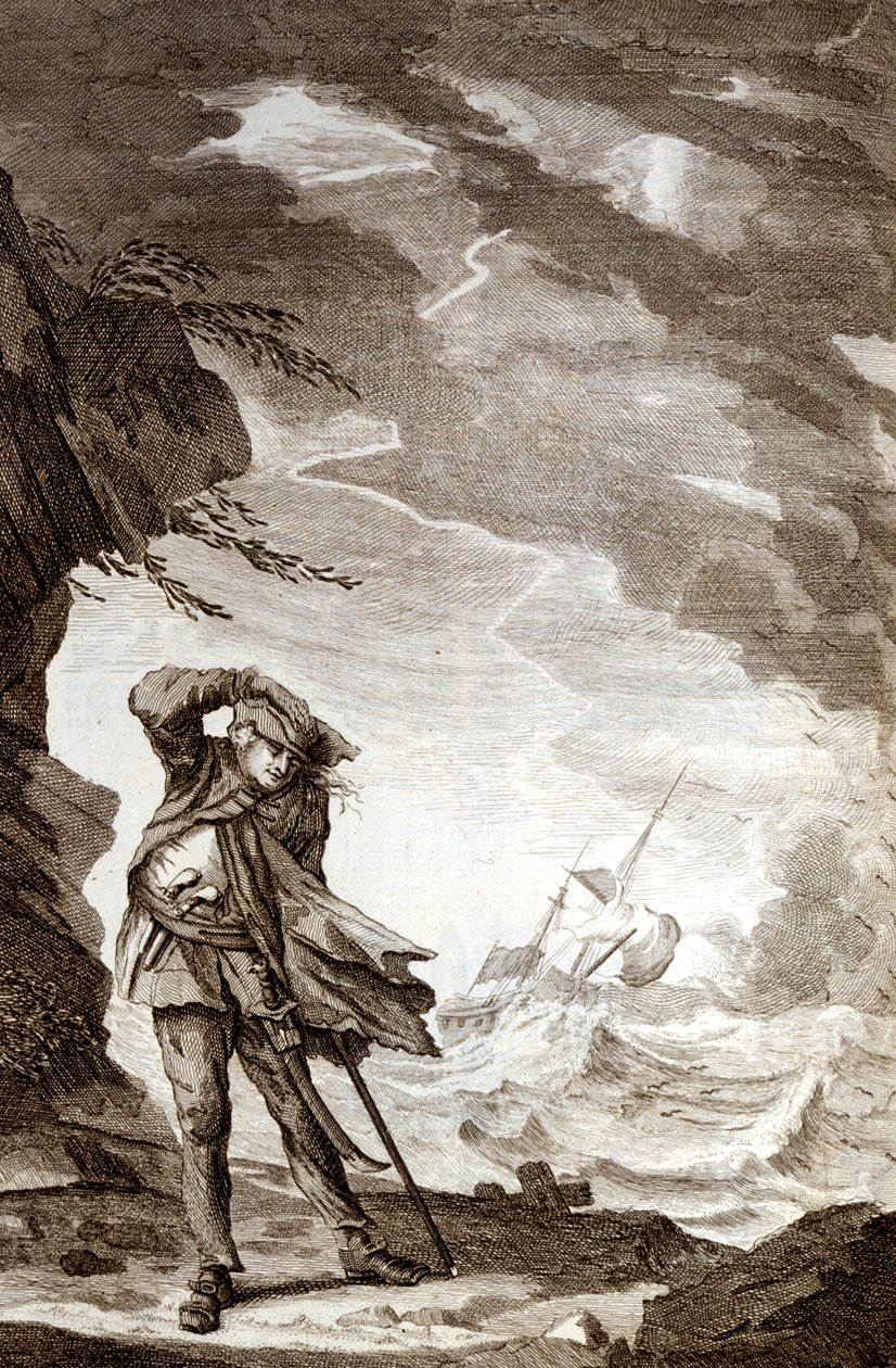 Kapitán Edward Low od Unknown artist
