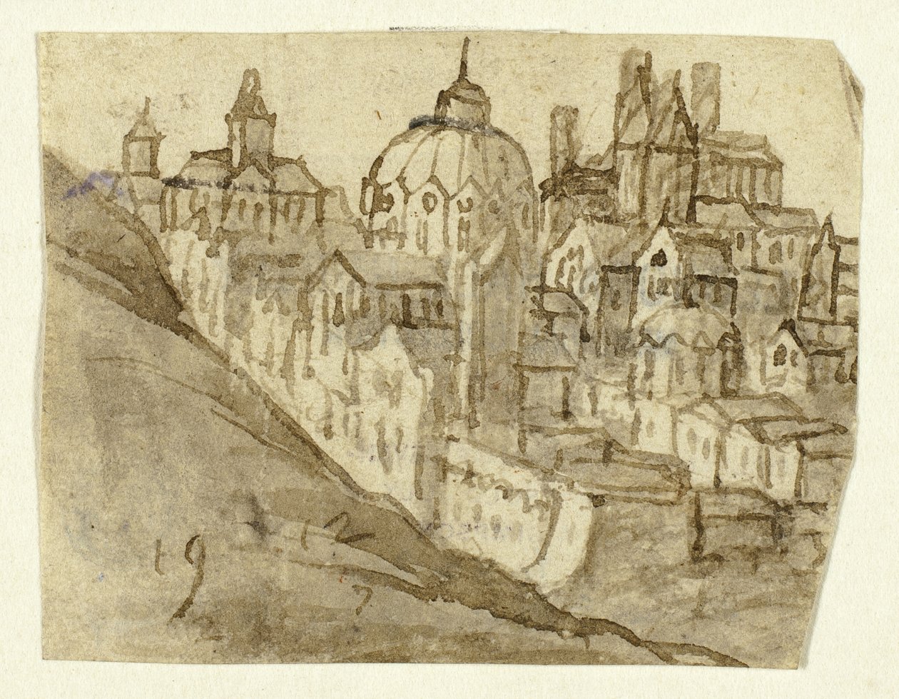 Citadela s kupolí od Unknown artist