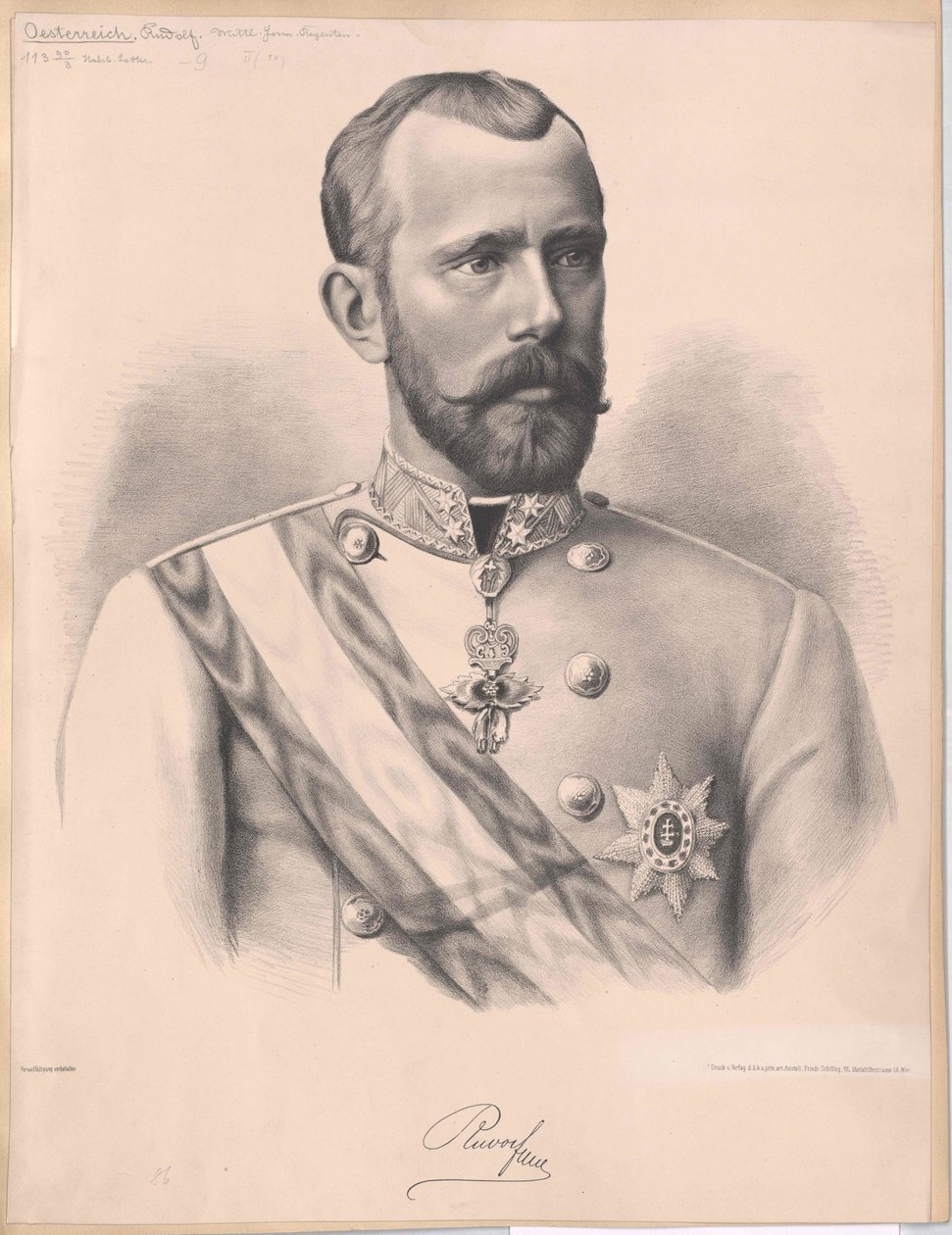 Rakouský korunní princ Rudolf (tisk) od Unknown artist